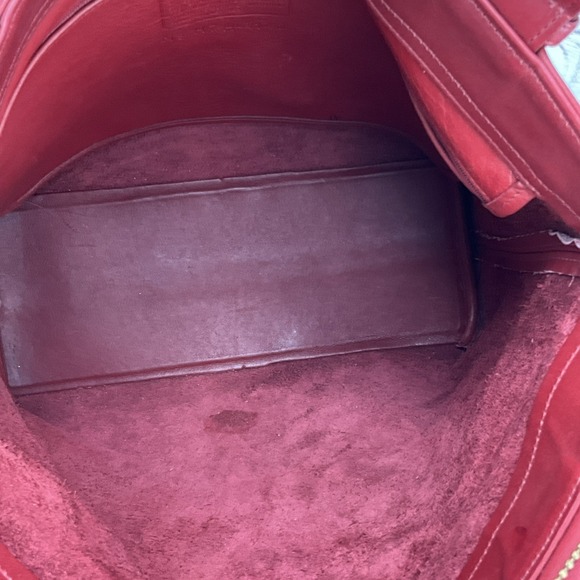 Vintage Coach Red Leather Soho Lafayette Tote Shoulder Bag Made In US W Tag 4140 - Picture 12 of 16